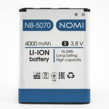 Аккумулятор NB-5070 для Nomi i5070 (Original) 4000мAh