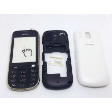 Корпус Nokia 202 Черно-Белый